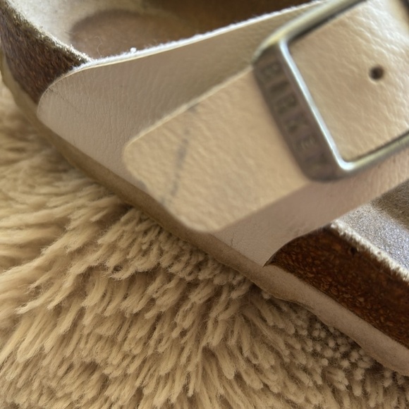Birkenstock Gizeh Birko-Flor T Strap Slide Sandal White size EU 39 8-8.5 US - Picture 3 of 7